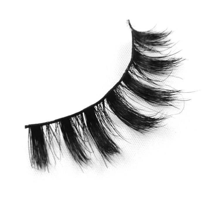 Black eyelash100%real mink fur super soft lashYP